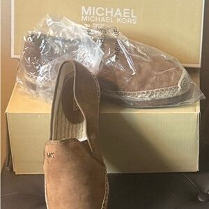 Michael Kors women Tan Loafers